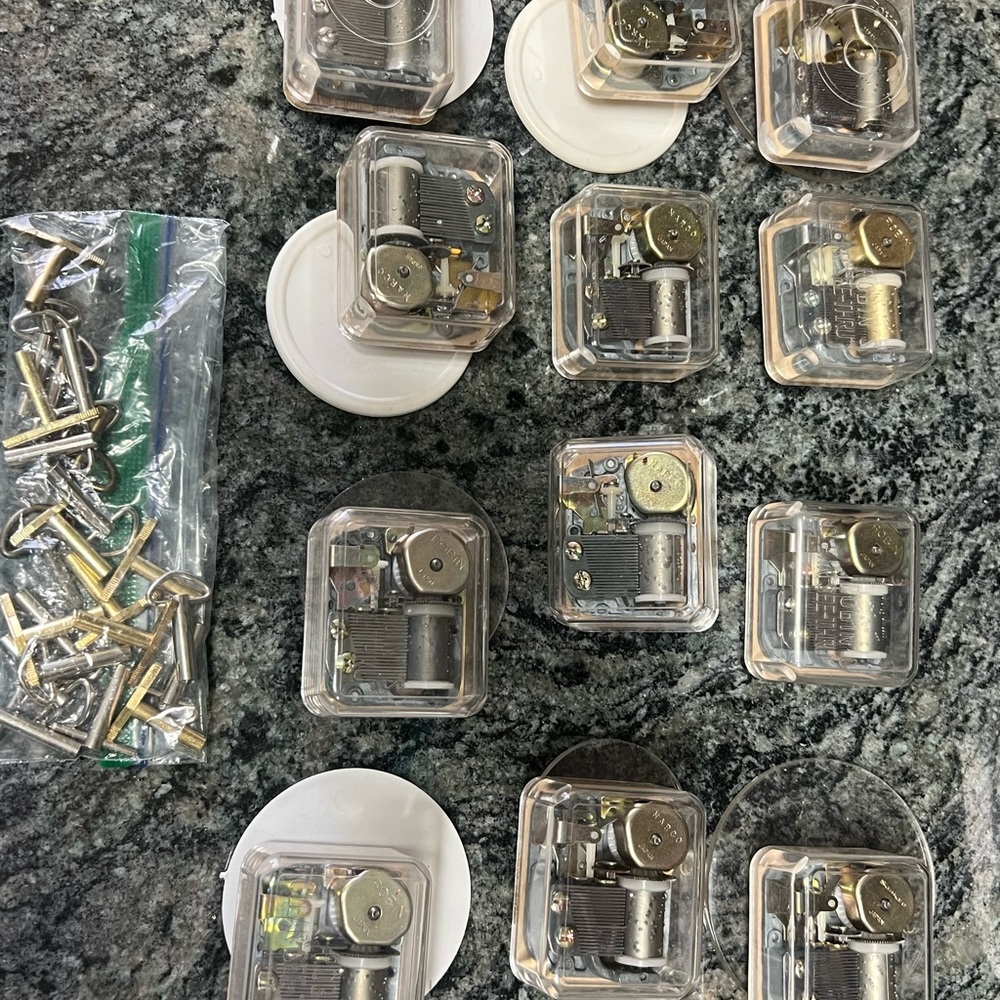 Set of Clear Music Box Mechanisms